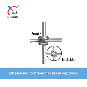 ขายส่งรั้วม้าปมสี่เหลี่ยมชุบสังกะสี 8 ฟุตรั้วฟาร์มปศุสัตว์ - Product Image 2