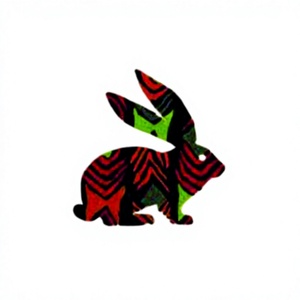 Lapin avec beaucoup de couleurs à carreaux paillassons pour maison Paillasson pour chambre Tapis coloré au prix de gros - Product Image 2