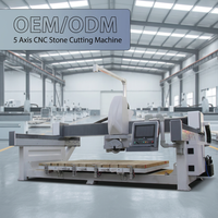 Scie à pont CNC 5 axes, machine de découpe automatique de pierre CNC pour le marbre et le granit