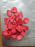 Ycoyco 1kg de Rodajas de Fresa Liofilizadas, Frambuesa, Ñame, Sabor a Helado, Fruta Liofilizada Crujiente, Directo de Fábrica OEM