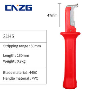 Pelacables Manual Multiherramienta Estilo Alemán 31HS con Mango de PVC, Cuchillo Multifuncional - Product Image 5