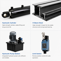 Plateforme élévatrice hydraulique industrielle personnalisée, élévateur vertical de marchandises pour atelier et entrepôt