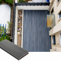 Planche de terrasse carrée en WPC écologique moderne - Imperméable, antidérapante, design à emboîtement pour utilisation en extérieur dans les jardins, garantie 5 ans