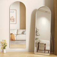 Miroirs décoratifs de luxe modernes pour la maison, grande taille, arche esthétique, décoration de chambre, miroir pleine longueur encadré en métal pour hôtels - Vente en gros directe usine