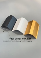 Profilé en aluminium LED sans rainurage pour éclairage arrière, ligne de coin supérieure, plinthe, lavage mural, plafond pour la décoration de la maison et du sol