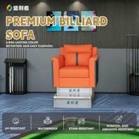 Canapé de billard en métal S1 de qualité supérieure, étanche et écologique, siège haut de gamme pour spectateurs, idéal pour les clubs de billard très prisés sur internet