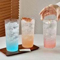 Creatief recht Collins glas gegraveerd highball glas voor mojito, sap, fruitwijn, cocktails, koude dranken, restaurant, bar, groothandel
