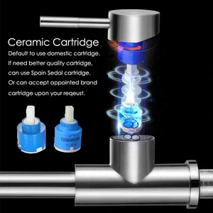 Modern Ceramic Core Stainless Steel 360 Rotation Pull-Out Sprayer Flexible Kitchen MK9824SS-DX-2 360 Degree Rotation Offers Vers - Product Image 1