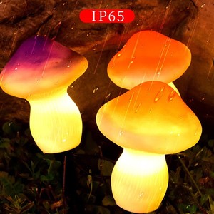 Luces Solares con Forma de Hongo LED para Decoración de Jardín y Caminos, Resistentes al Agua, Portátiles, Alimentadas por Energía Solar, Paquete de 3 - Product Image 3