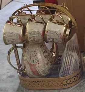 Services à thé Série royale britannique Service à soucoupes avec théière Pichet à crème Cuillères à café et passoire à thé pour thé/café, <span class=keywords><strong>Pukka</strong></span> Home - Product Image 4