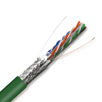 Cable de Red para Exteriores Blindado CAT6 Verde DingLiang 0.58, Rollo de 305m, Conductores de Cobre Trenzado Libre de Oxígeno, Venta al Por Mayor