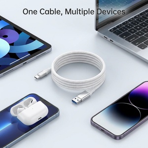 Cavo USB <span class=keywords><strong>2</strong></span> in 1 da Tipo A a Tipo C, Ricarica Rapida 60W, Intrecciato in Nylon, Cavo di Ricarica <span class=keywords><strong>2</strong></span> in 1 per iPhone 15, Samsung, Xiaomi - Product Image 6