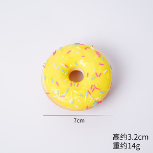 Imán de nevera con forma de donut de simulación de PU, decoración creativa para el hogar, imitación de pastel y postre - Product Image 6