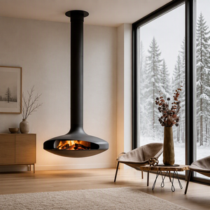 Chimenea de <span class=keywords><strong>Bioetanol</strong></span> Suspendida de 600-1200 mm, Moderna Estufa de Leña Colgante para Interiores, para Villa o Apartamento - Product Image 5