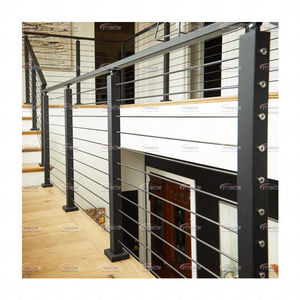 Sân thượng ban công trong nhà ngoài trời thép không gỉ lan can bài Dây cáp sàn lan can cầu thang biệt thự trung tâm thiết kế hiện đại - Product Image 2