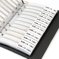0201 0402 0603 0805 1206 Pack Libro de muestras de componentes
