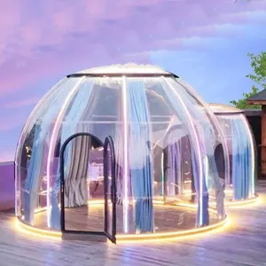 Tent House Outdoor New Wooden Popular Glamping Dome Used Tent Game House For Spa House Yurt Tent