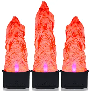 SHTX 핫 인공 불꽃 기계 할로윈을위한 전자 LED 화재 램프 크리스마스 파티 라이브 콘서트 가짜 화재 불꽃 빛