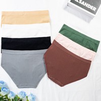로우 웨이스트 심리스 팬티 여성용 나일론 속건 복부 보정 노출 방지 속옷 해외 도매 공급업체