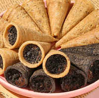 Cone OEM Chocolat Croustillant et Délicieux Snack à la Crème Glacée Forme Solide pour Loisirs Commerce Extérieur Exportation Vente en Gros