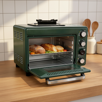 Nouveau barbecue à gaz d'extérieur 2026, four cassette tout-en-un grande capacité, cuisson en fonte, commande par bouton, simple et manuel