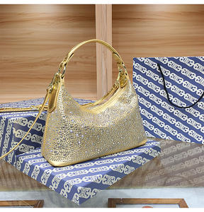 กระเป๋าถือทรงโฮโบประดับคริสตัลสำหรับผู้หญิง ลดราคาสุดฮอต เหมาะสำหรับงานปาร์ตี้ตอนเย็นและงานแต่งงาน - Product Image 2
