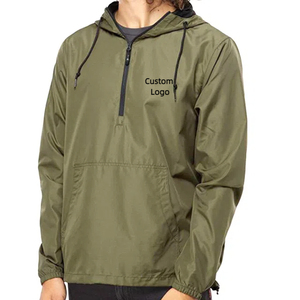 Custom Quarter Zip Running Golf Tracksuit Sublimation Windbreaker Lightweight Adult <strong>Rain</strong> Softshell <strong>Pullover</strong> <strong>Jacket</strong> for Men - Product Image 1