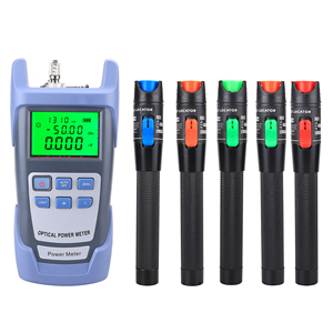 Conector de cable de red de fibra óptica de prueba Medidor de potencia óptica-50 ~ + 26dBm y Localizador Visual de fallas 5MW-50MW Combinación de probador - Product Image 1