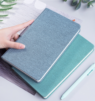 Vente en gros pas cher Promotion multicolore Journal d'affaires planificateur couverture en cuir Cahier de logo personnalisé avec porte-stylo