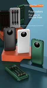New Style Wholesale High Capacity Fast Charging 22.5W/15W PD Portable <strong>Power</strong> Bank 10000mAh with Built-in <strong>Cable</strong> for Phones - Product Image 3