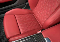 Verbesserte Rote Leder-Elektrositze für Audi Maßgefertigtes Gestepptes Muster Ergonomische Autositze