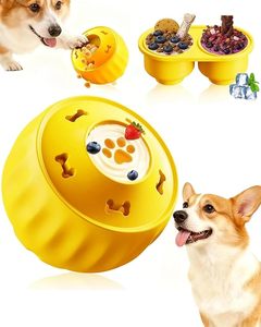 Distributeur de friandises durable et indestructible <span class=keywords><strong>pour</strong></span> <span class=keywords><strong>chien</strong></span>, <span class=keywords><strong>jouet</strong></span> d'enrichissement cognitif congelable, idéal <span class=keywords><strong>pour</strong></span> <span class=keywords><strong>occuper</strong></span> les chiens de petite et moyenne taille au quotidien - Product Image 1