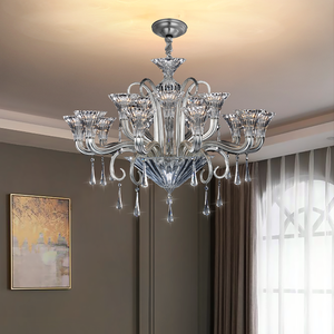 Lámpara Colgante de Cristal K9 de Alta Calidad VH, Estilo Moderno Europeo Nórdico, para Interiores de Habitaciones de Hotel AC - Product Image 3