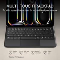 Clavier tactile sans fil capacitif Pro M5 Wonderful Control pour iPad Air 11 pouces, modèles M3/M2/M4, connexion directe USB