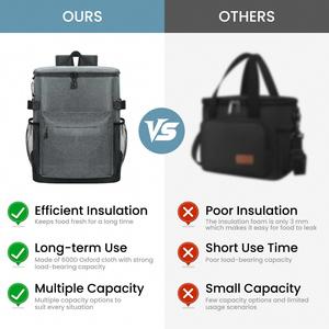 Designer Bags Large Soft Cooler Bag <b>Insulated</b> <b>Lunch</b> <b>Box</b> Backpack with Zippered Dispensing Lid Outdoor for Campus Cooler Bag - Product Image 5