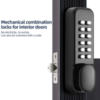 Cerradura de Puerta Mecánica Digital de Seguridad con Código, de Segunda Generación, con Manija Giratoria, Doble Cara, sin Llave