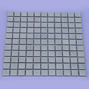 Azulejos de mosaico moderno blanco cremoso con grietas de hielo, azulejo de mosaico de cerámica antideslizante esmaltado de <span class=keywords><strong>1x1</strong></span> pulgada, piscina, apartamento, pared de cocina - Product Image 2
