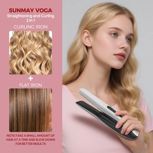 Plancha de Pelo Inalámbrica 2 en 1 SUNMAY <span class=keywords><strong>Voga</strong></span>, Mini Plancha de Titanio Recargable por USB, 5000 mAh, Calentamiento Rápido, 3 Niveles de Temperatura - Product Image 4