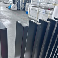 Clôture en aluminium thermolaqué haut de gamme à lames verticales pour l'intimité, la sécurité et la ventilation – Vente en gros