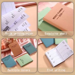 2026 A7 English Schedule Book Portable Mini Pocket Planner with Morandi Color - Product Image 2