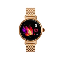 Reloj inteligente DM70 AMOLED para mujer, pantalla pequeña, 1,04 pulgadas, BT, llamada, oxígeno en sangre, Monitor de ritmo cardíaco, reloj inteligente de moda para mujer