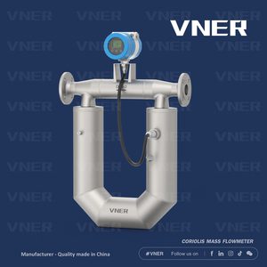 VNER Coriolis <strong>Mass</strong> Flowmeter High Accuracy Stainless Steel LCD <strong>Mass</strong> <strong>Flow</strong> <strong>Meter</strong> -50-300℃ Measuring Temperature for Heavy Oil - Product Image 3