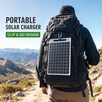 Panneau solaire compact semi-flexible avec régulateur USB intégré pour les voyages en plein air
