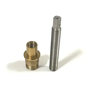 Customizable high quality 3 4 5 axis milled turned copper surface finishing screws machining components cnc manufacturer