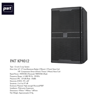 Système de sonorisation karaoké complet Pat KP4012, haut-parleurs pleine gamme néodyme 12 pouces, 800W, en contreplaqué de bouleau, ensemble complet pour