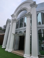 Colonne romaine en plastique ABS haut de gamme la plus vendue Coulée de pilier en béton Décor ménager élégant pour la maison de construction en ciment