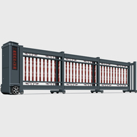 Porte coulissante segmentée électrique automatique en aluminium, design moderne, pour entrepôt, usine, école, entreprise, porte d'entrée principale sécurisée