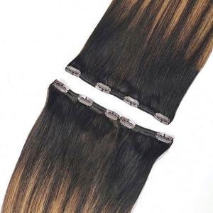 ISWEET Seamless Human Hair <b>Extensions</b> <b>Clip</b> Ins Hair <b>Extension</b> Loose Wave 100gram# 8pcs Inside - Product Image 3