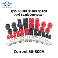 Conector Plateado QS6H QS8H QS10H QS12H 60A-250A a Prueba de Chispas de Alta Corriente para Batería Lipo y Dron FPV