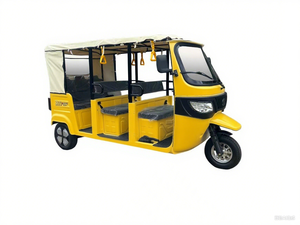 Auto-rickshaw hybride électrique 60V Tuk Tuk Tricycle Moto avec carrosserie ouverte pouvant accueillir 6 passagers - Product Image 3